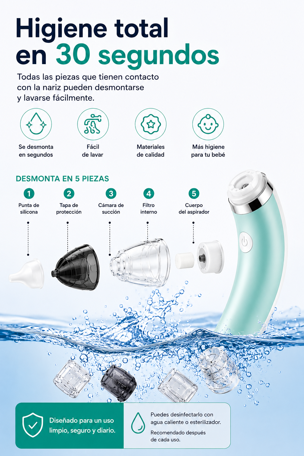 ASPIRADOR NASAL PARA BEBES